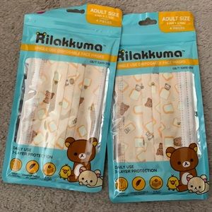 Rilakkuma face mask Bread print